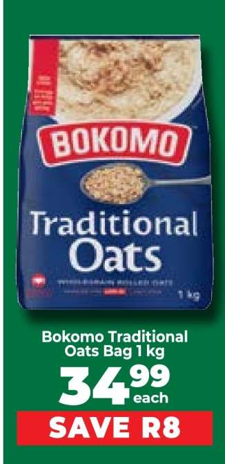 Bokomo Traditional Oats Bag 1 kg
