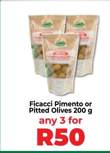 Ficacci Pimento or Pitted Olives 200 g