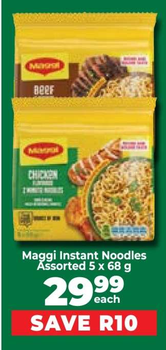 Maggi Instant Noodles Assorted 5 x 68 g