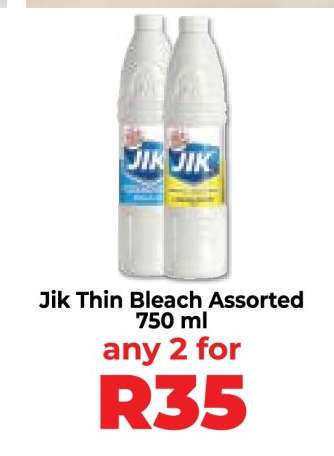 Jik Thin Bleach Assorted 750 ml