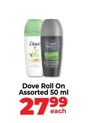 Dove Roll On Assorted 50 ml