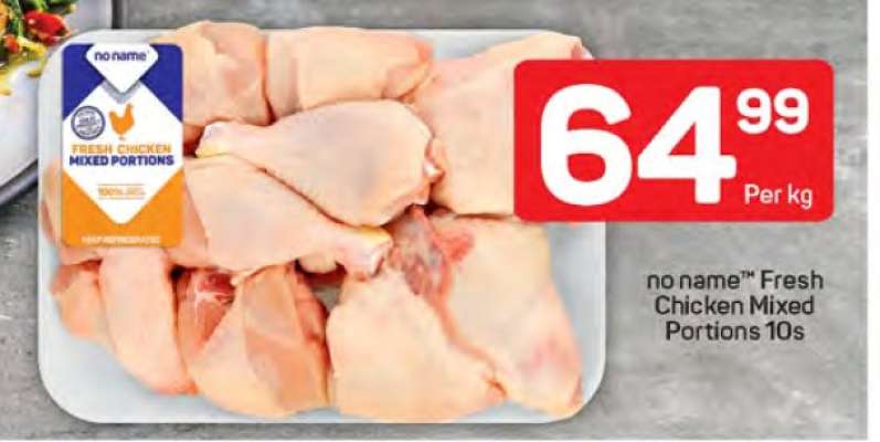 no name™ Fresh Chicken
Mixed Portions 10s