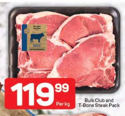 Bulk Club and T-Bone Steak Pack
