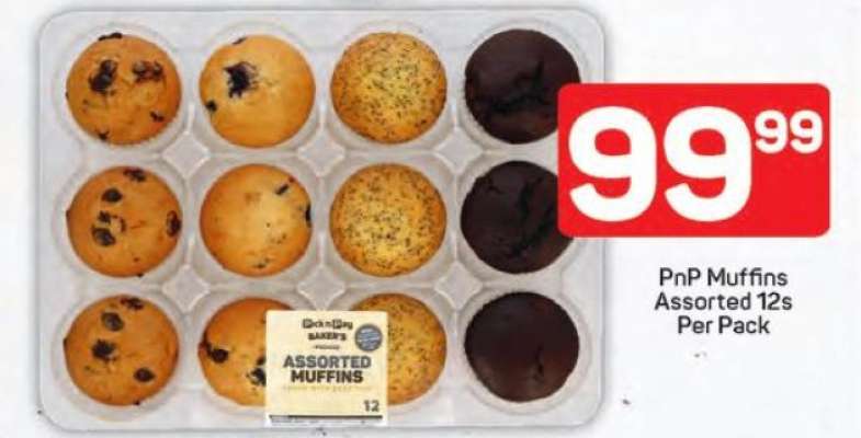 PnP Muffins Assorted 12s Per Pack