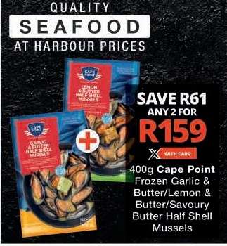 Cape Point Frozen Mussels