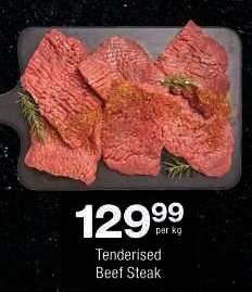 TENDERISED BEEF STEAK