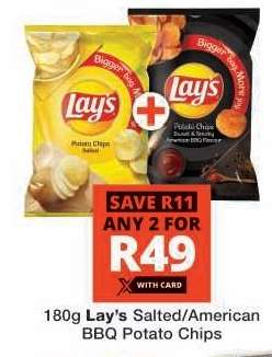 Lay’s Salted/American BBQ Potato Chips
