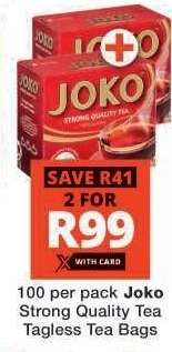 Joko Strong Quality Tea Tagless Tea Bags