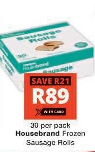 Housebrand Frozen Sausage Rolls