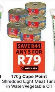 Cape Point Shredded Light Meat Tuna