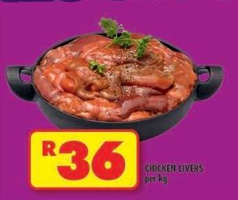 CHICKEN LIVERS per kg