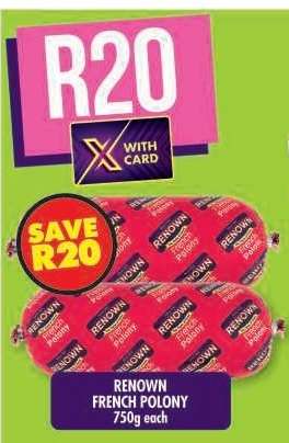 RENOWN FRENCH POLONY