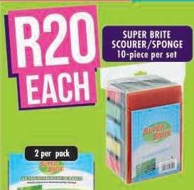 SUPER BRITE SCOURER/SPONGE