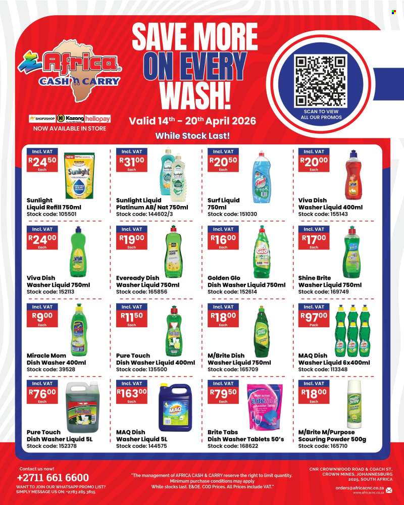 Africa Cash & Carry catalogue  - 14/04/2026 - 20/04/2026.