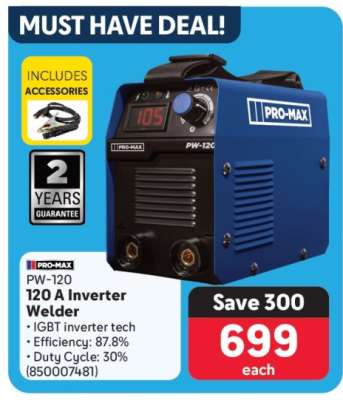 PRO-MAX PW-120 120 A Inverter Welder