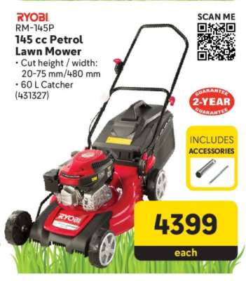 RYOBI RM-145P 145 cc Petrol Lawn Mower