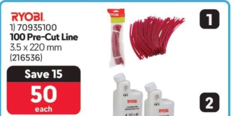 RYOBI 100 Pre-Cut Line