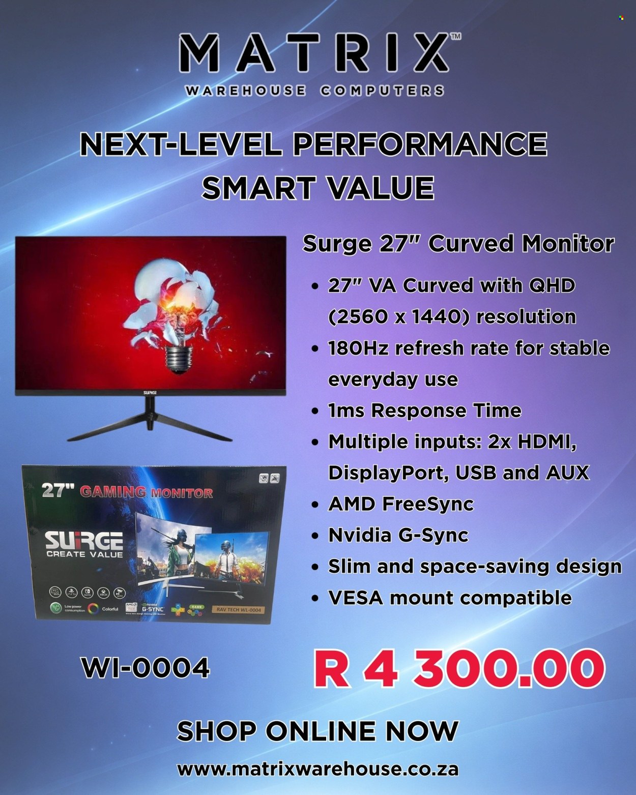 Matrix Warehouse specials. Page 1