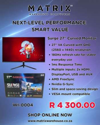 Matrix Warehouse catalogue .