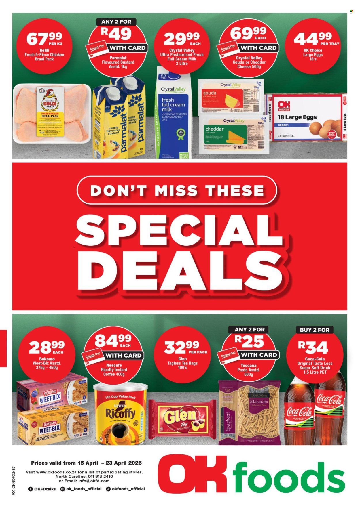 OK Foods specials - 15/04/2026 - 23/04/2026. Page 1