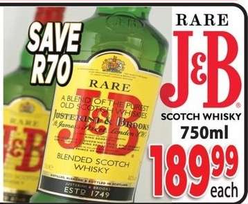 J&B Rare Scotch Whisky
