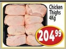 Chicken Thighs 4Kg