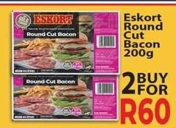 Eskort Round Cut Bacon 200g