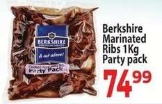 Berkshire Marinated Ribs 1Kg Party pack
