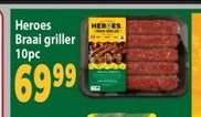 Heroes Braai griller 10pc