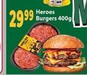 Heroes Burgers 400g