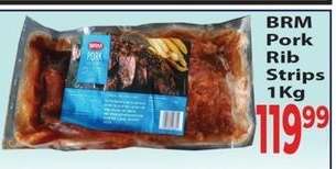 BRM Pork Rib Strips 1Kg