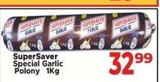 SuperSaver Special Garlic Polony 1Kg
