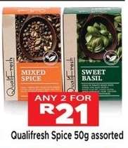Qualifresh Spice 50g assorted
