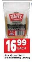 Six Gun Grill Seasoning 200g