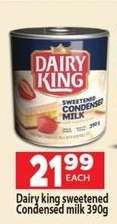 Dairy king sweetened Condensed milk 390g