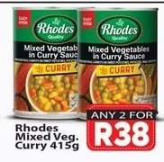 Rhodes Mixed Veg. Curry 415g