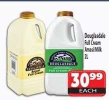 Douglasdale Full Cream Amasi/Milk 2L