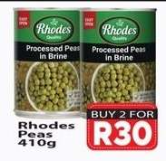 Rhodes Peas 410g