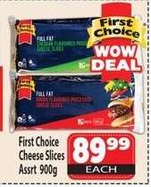 First Choice Cheese Slices