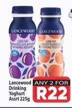 Lancewood Drinking Yoghurt Assrt 225g