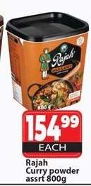 Rajah Curry powder asrt 800g