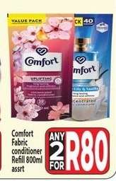 Comfort Fabric conditioner Refill 800ml