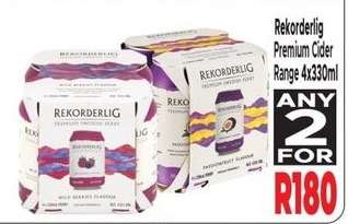 Rekorderlig Premium Cider Range 4x330ml