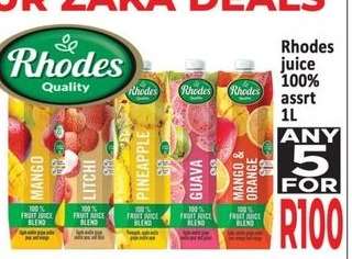 Rhodes juice 100% assrt 1L