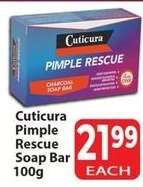 Cuticura Pimple Rescue Soap Bar 100g