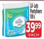 Lil-Lets Pantyliners 100's