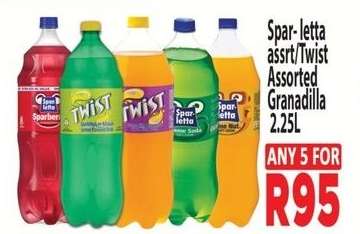 Spar-letta assrt/Twist Assorted Granadilla