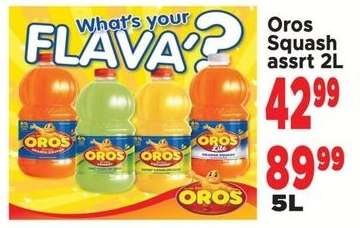 Oros Squash asrtd 2L