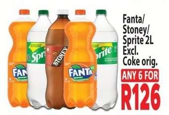 Fanta/Stoney/Sprite 2L