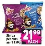 Simba peanuts assrt 150g